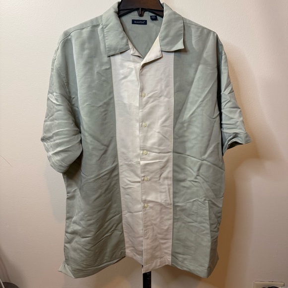 River Ends Other - River Ends Light Green and White Shirt Jacket